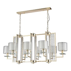 Подвесная люстра Crystal Lux Nicolas SP8 L1000 Gold/White