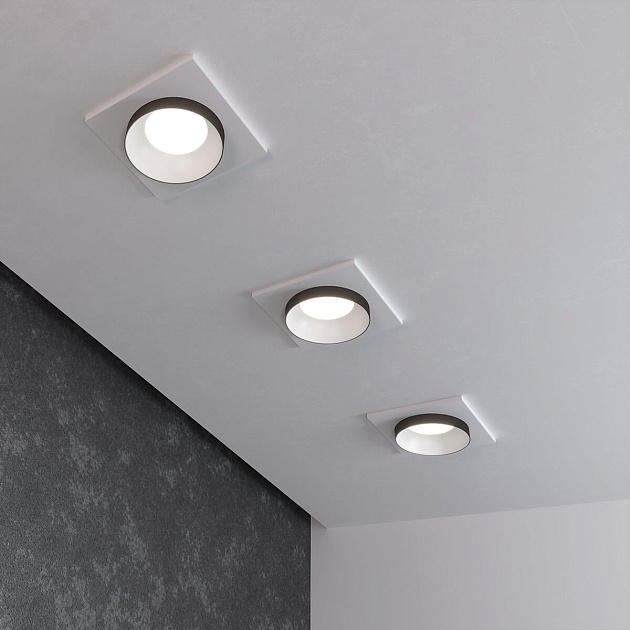 Встраиваемый светильник Elektrostandard 116 MR16 белый/черный a053345 Фото № 4