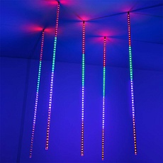 Уличная светодиодная гирлянда Ardecoled тающие сосульки 230V разноцветный ARD-Icefall-Classic-D12-1000-5Pcs-Clear-120Led-Live RGB 026056