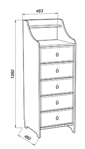 Комод Шведский Стандарт Вествик 5 414025002300 Фото № 3
