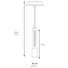 Подвесной светильник Lucide Tanner 39420/01/76 1