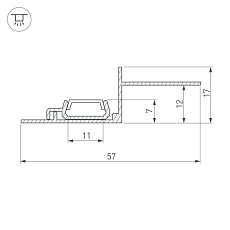 Профиль Arlight PAK-EDGE-SLIM-2000 023783 1