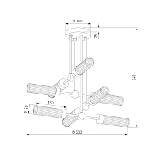 Подвесная люстра Eurosvet Oriens 60166/8 1