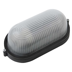 Светильник General GCF-O-E27-60-IP65 (НБП/НПП 1401) овал черный без реш.