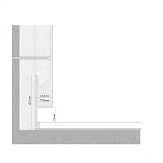 Универсальный плинтус FerGipps черный УП 40 УТ000002486 1