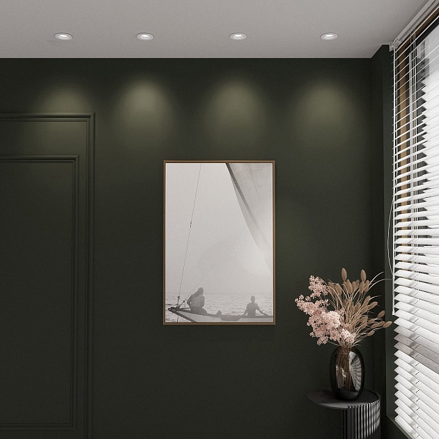 Встраиваемый светильник Elektrostandard Asimo 25009/01 белый a064264 Фото № 3