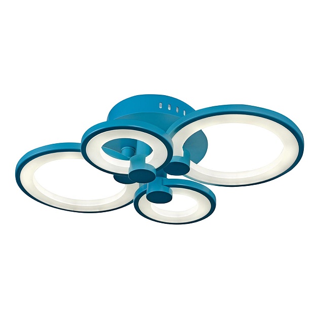 Потолочная светодиодная люстра iLedex Ring A001/4 Blue Фото № 1