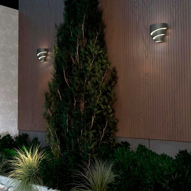 Уличный настенный светодиодный светильник Novotech Street Strait 359197 Фото № 6