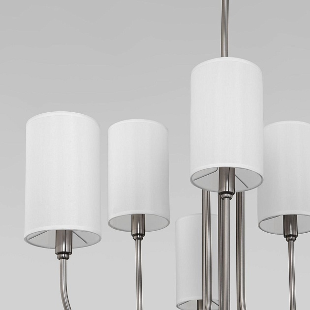 Подвесная люстра Eurosvet Abbey 60164/6 никель Фото № 3