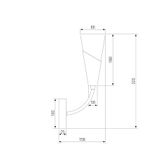 Бра Eurosvet Rhyton 60167/1 никель 1