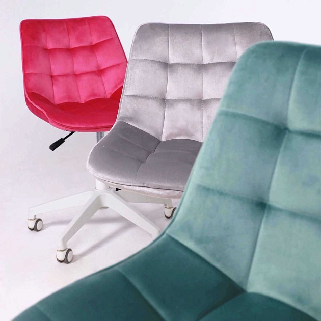 Поворотное кресло AksHome Carolyn велюр, фуксия 91956 изображение 5 Поворотное кресло AksHome Carolyn велюр, фуксия 91956 Фото № 5