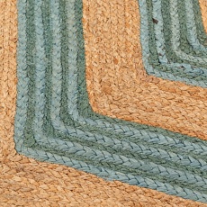 Ковер Tkano из джута с вставками зеленого цвета из коллекции Ethnic, 70х160 см TK22-DR0019 4