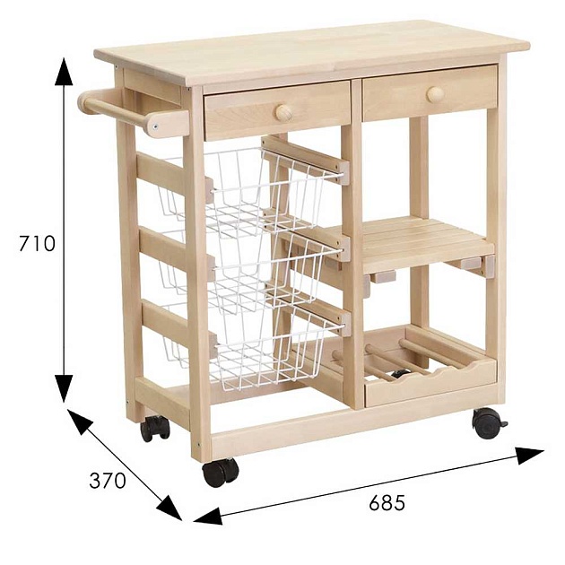 Сервировочный стол Мебелик 008490 изображение 3 Сервировочный стол Мебелик 008490 Фото № 3
