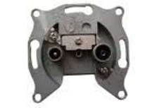 ТВ-розетка проходная TV/радио Liregus Retro кремовый омбре 29-130 1