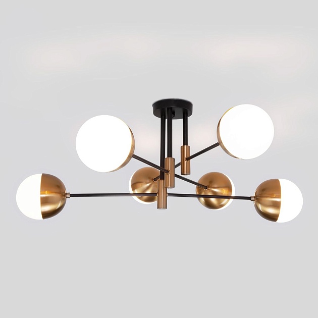 Потолочная люстра Eurosvet Nuvola 70129/6 латунь Фото № 5