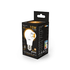 Лампа светодиодная диммируемая Gauss E27 10W 2700K матовая 102502110-S 2