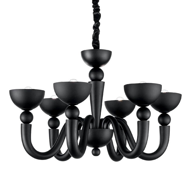 Подвесная люстра Ideal Lux Bon Bon SP6 Nero 140339 изображение 1 Подвесная люстра Ideal Lux Bon Bon SP6 Nero 140339 Фото № 1