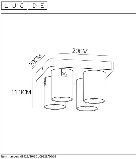 Спот Lucide Nigel 09929/20/31 изображение 6 Спот Lucide Nigel 09929/20/31 Фото № 6