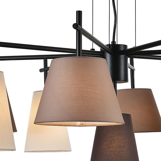 Подвесная люстра Indigo Abbinare 13032/9P Black V000535 Фото № 3