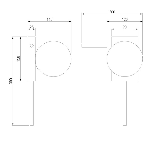 Настенный светильник Eurosvet Fredo 40036/1 черный жемчуг Фото № 3