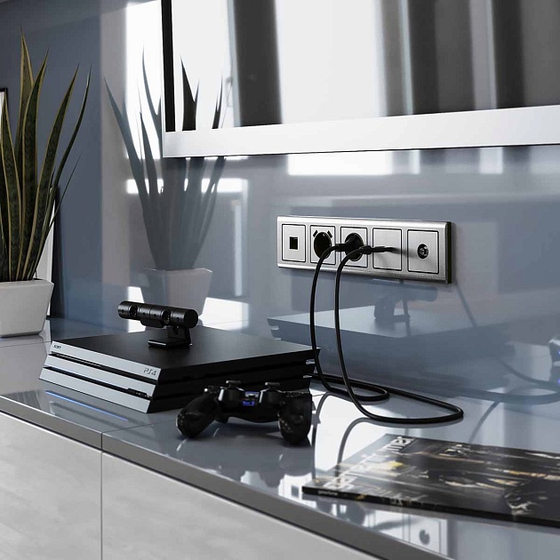 ТВ-розетка оконечная Werkel глянцевый никель W1183002 4690389158261 изображение 3 ТВ-розетка оконечная Werkel глянцевый никель W1183002 4690389158261 Фото № 3