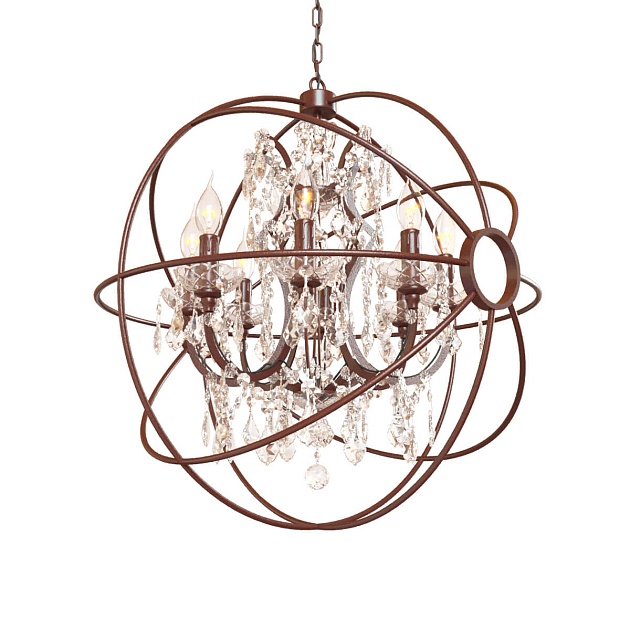 Подвесная люстра Loft IT Foucaults Orb Crystal Loft1897/8 Фото № 5