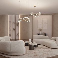 Подвесной светодиодный светильник Maytoni Oasis MOD289PL-L44BS3K 1