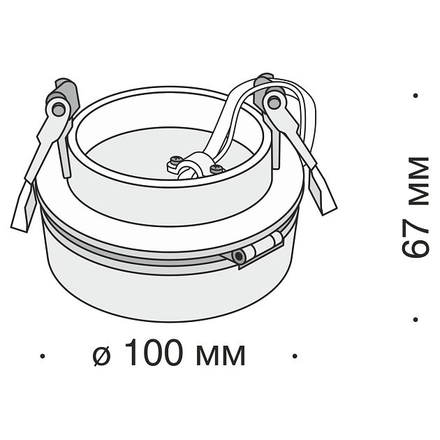 Встраиваемый светодиодный спот Maytoni Technical Magic DL2003-L12B4K Фото № 2