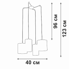 Подвесная люстра Vitaluce V3089/4S 2