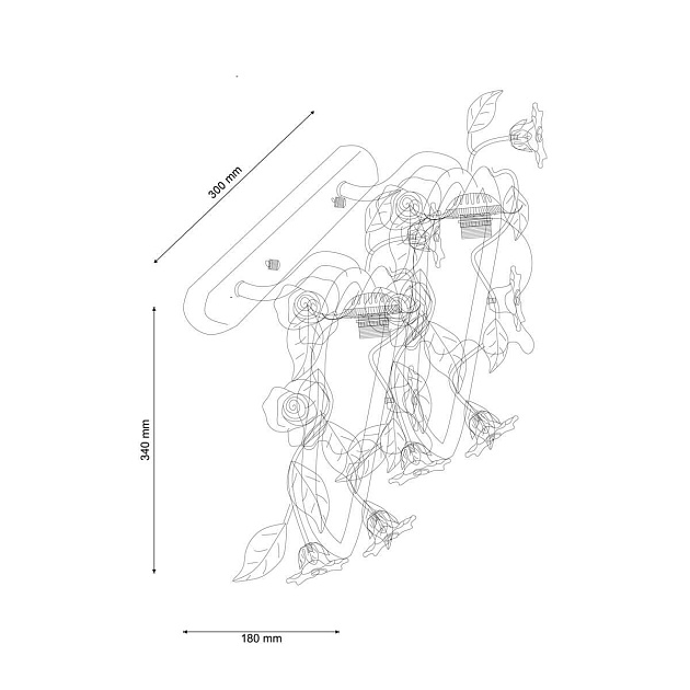 Бра Lucia Tucci Fiori Di Rose W110.2 Фото № 2