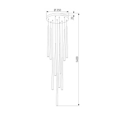 Подвесная люстра TK Lighting 10118 Piano 1