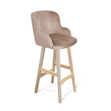 Барный стул Sheffilton SHT-ST39/S65 латте/прозрачный лак 8347245401