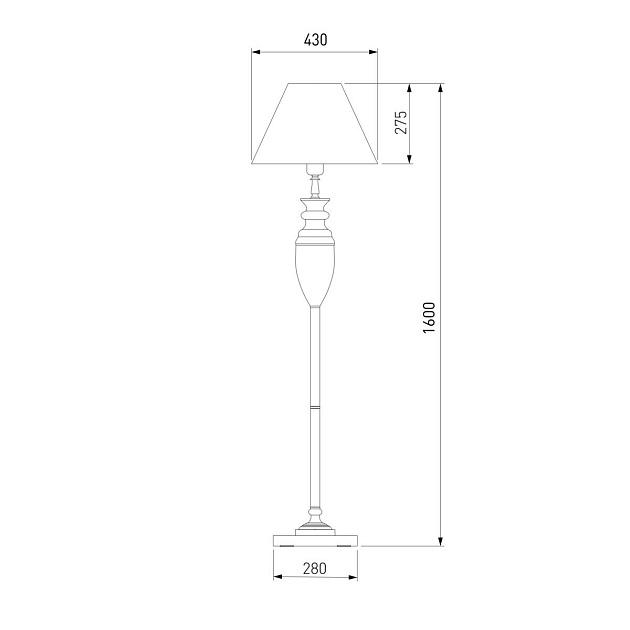 Торшер Eurosvet 009/1T RDM изображение 2 Торшер Eurosvet 009/1T RDM Фото № 2