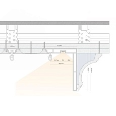 Скрытый карниз FerGipps черный ОК 100 УТ000002725 2