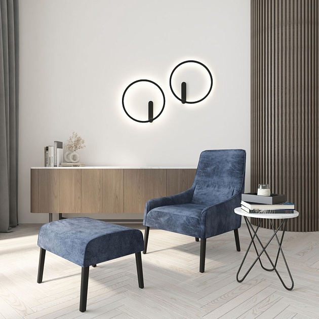 Настенный светодиодный светильник Denkirs Round DK5035-BK изображение 8 Настенный светодиодный светильник Denkirs Round DK5035-BK Фото № 8