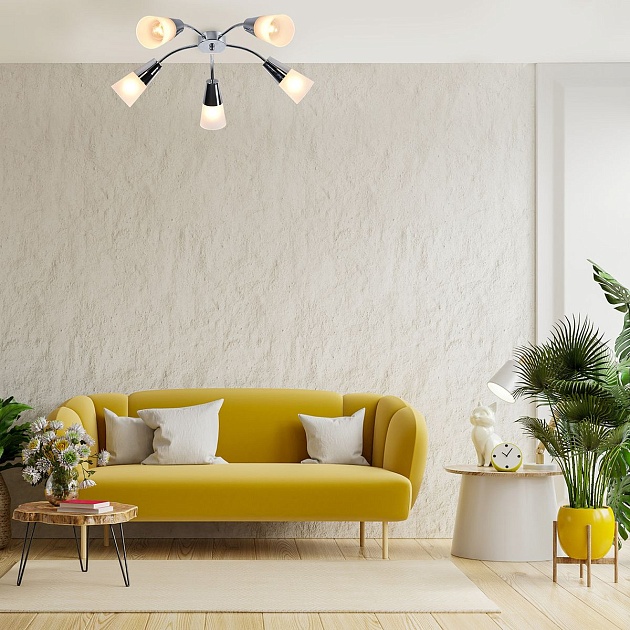 Потолочная люстра Escada Aquilegia 1100/5P Chrome Фото № 2