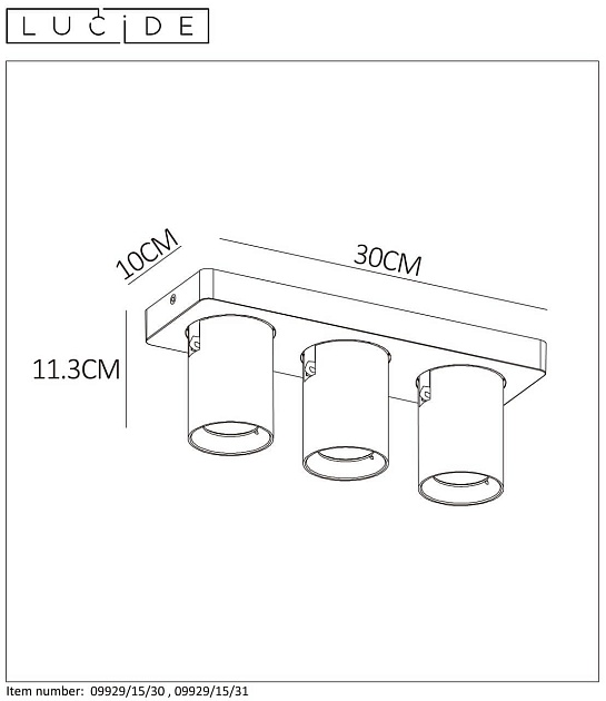Спот Lucide Nigel 09929/15/30 Фото № 7