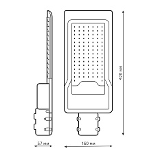 Уличный светодиодный светильник Gauss 629534180 4