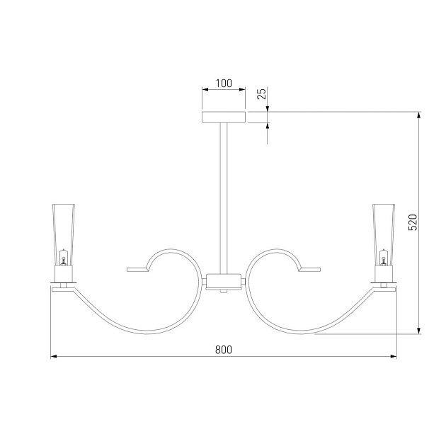 Подвесная люстра Eurosvet Rosher 60141/8 латунь Фото № 2