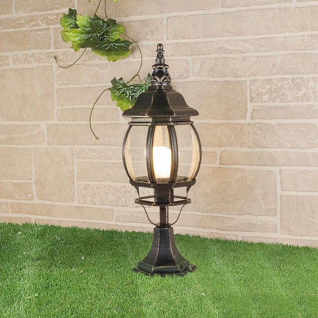 Уличный светильник Elektrostandard 1001S черное золото a034310 Фото № 1