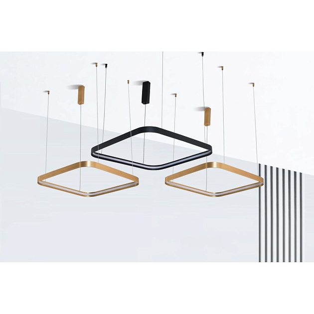 Подвесной светодиодный светильник Italline IT013-6031 black 3000K Фото № 2