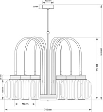 Подвесной светильник KUTEK ALBA ALB-ZW-6(ZM) 1