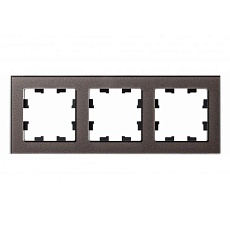 Рамка 3-постовая Systeme Electric AtlasDesign Nature мокко ATN320603