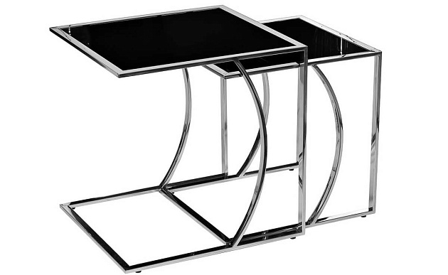 Приставной стол Garda Decor 13RXNT5076M-Silver Фото № 5