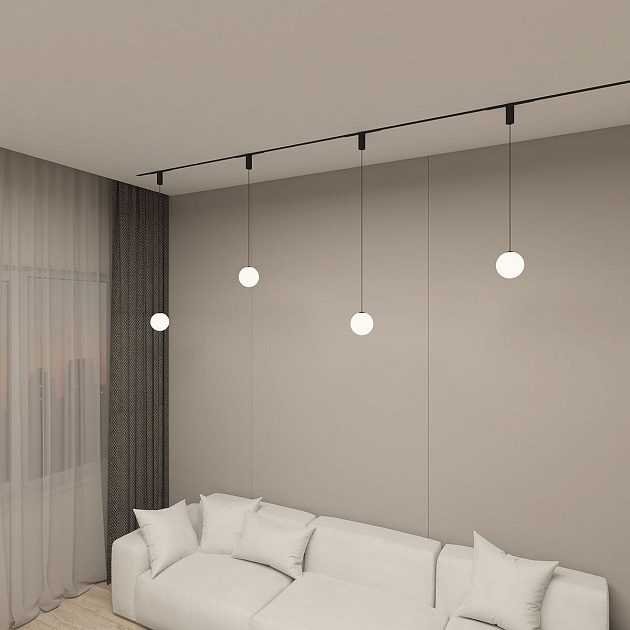 Трековый светодиодный светильник Denkirs Smart Moon DK8052-BK Фото № 3