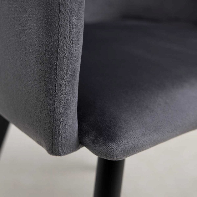 Кресло AksHome Orly темно-серый, велюр 63233 Фото № 3