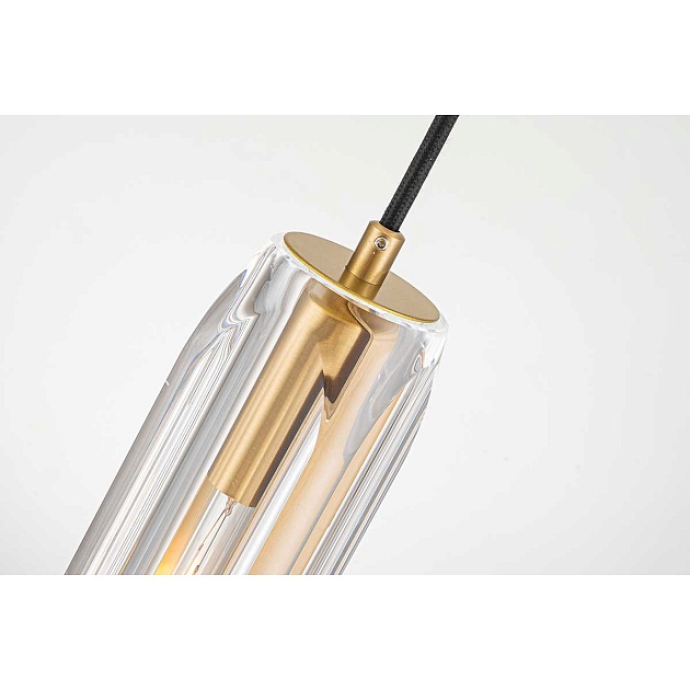 Подвесной светильник Belfast Gibson 6133-1 BR CL Фото № 3