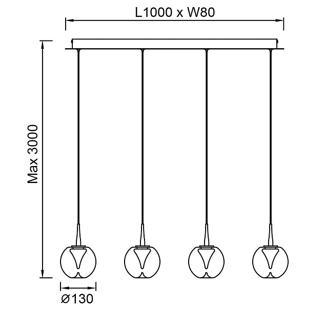 Люстра подвесная Mantra ANDROMEDA 9214 Фото № 8