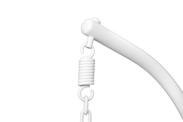 Подвесное кресло AksHome Bali белый, исскуственнный ротанг 75209 Фото № 3