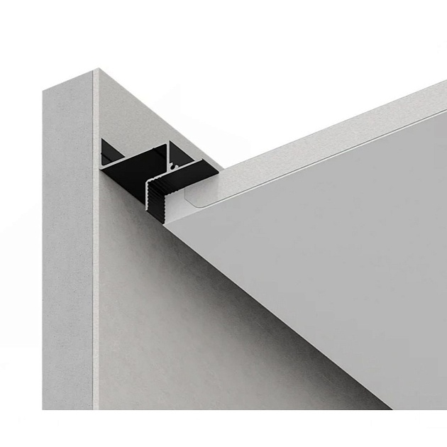 Безрамный теневой профиль FerGipps черный БП 309 УТ000002535 Фото № 3